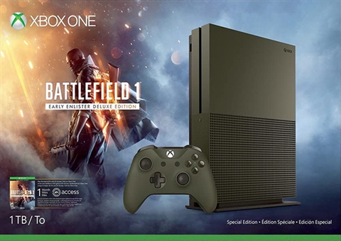 Xbox One S Console 1TB Military Green No Game Boxed